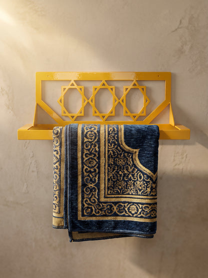 Premium Metal Quran Holder & Janamaz Stand Set (With Tasbeeh Hooks) – Free Delivery & Allowed To Open Before Payment